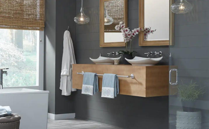 floating vanity bathroom custom home remodel